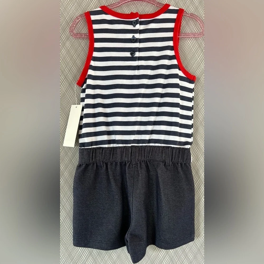 Kids Headquarters - Striped Butterfly Romper (Size 3T)